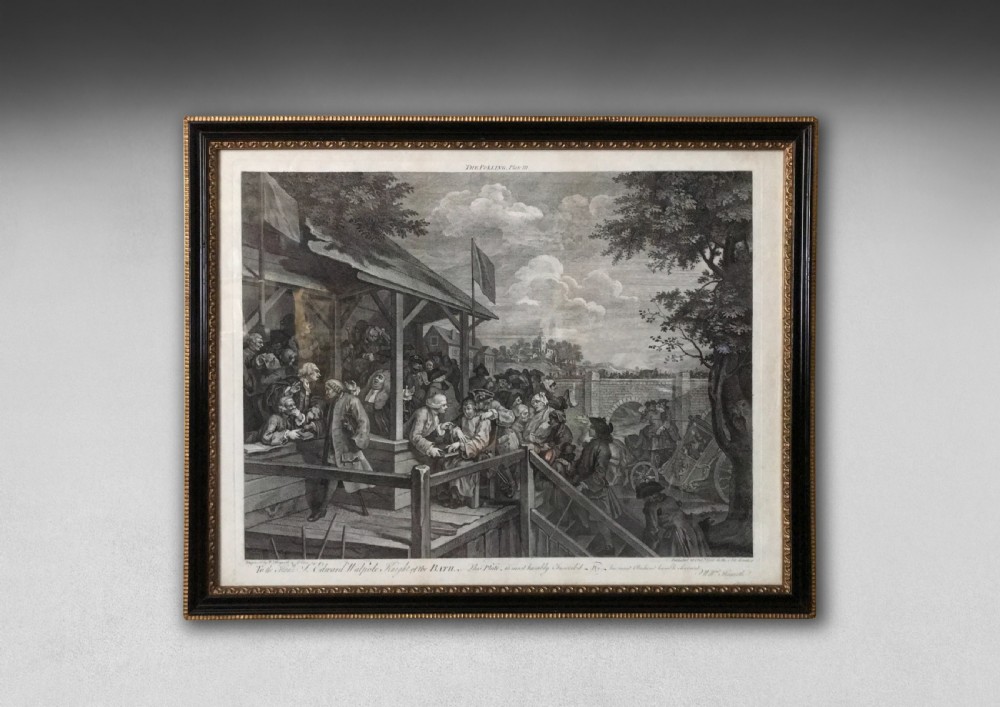 Set of 4 Hogarth Engravings - The 'Prints of an Election' View IV
