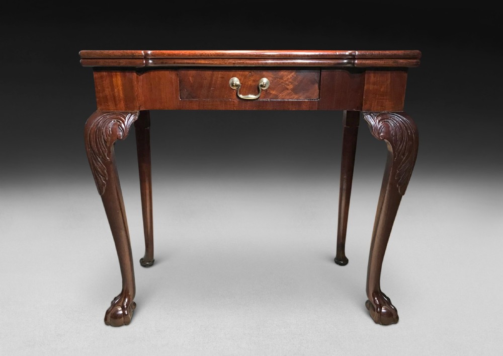 George II Period Mahogany Card Table View III