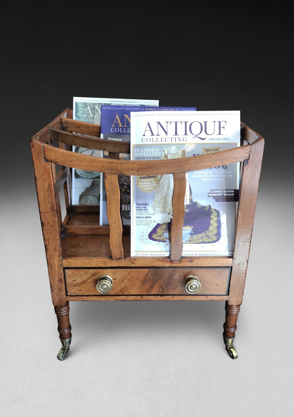 George III Mahogany Canterbury