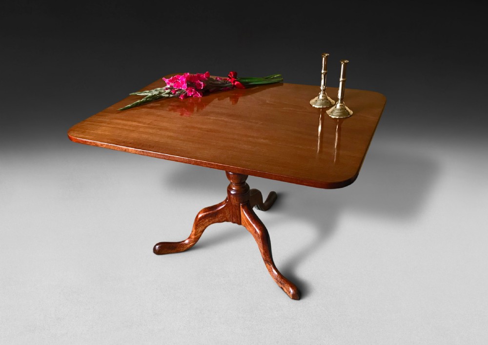 George III Mahogany Tilt Top Breakfast Table