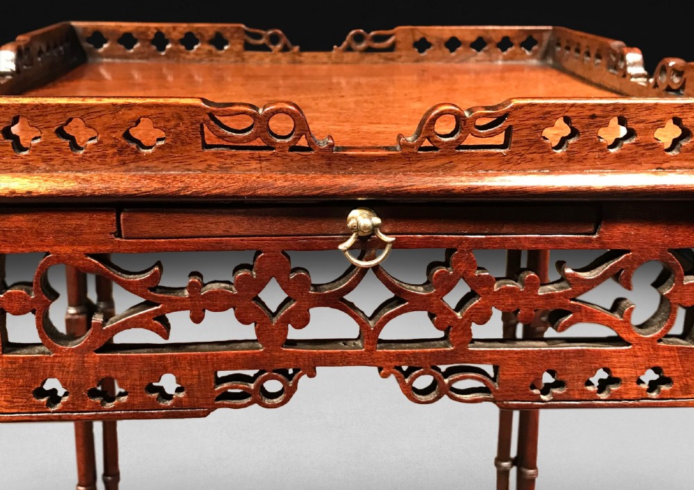Chippendale Period Mahogany Kettle Stand View IX