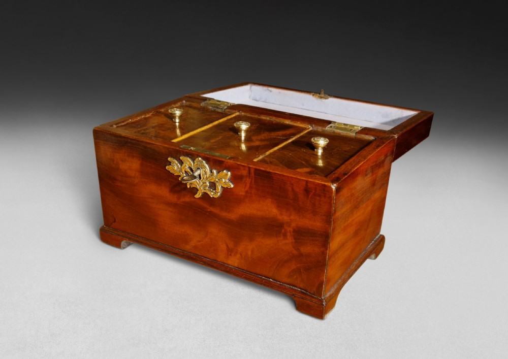 Chippendale Period Mahogany Tea Caddy View IV