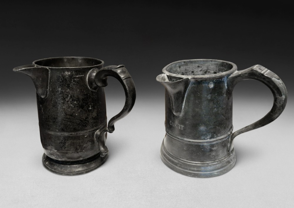 Late 18th Century Pewter Quart Jug View III