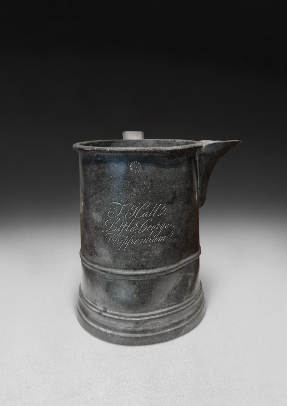Late 18th Century Pewter Quart Jug