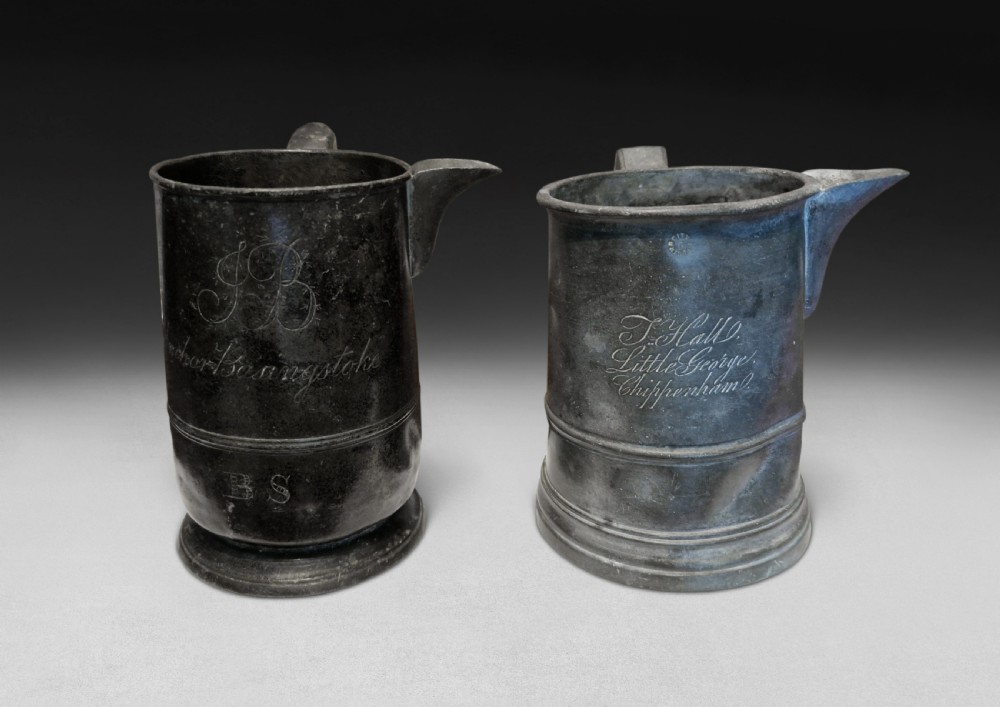 Late 18th Century Pewter Quart Jug View II