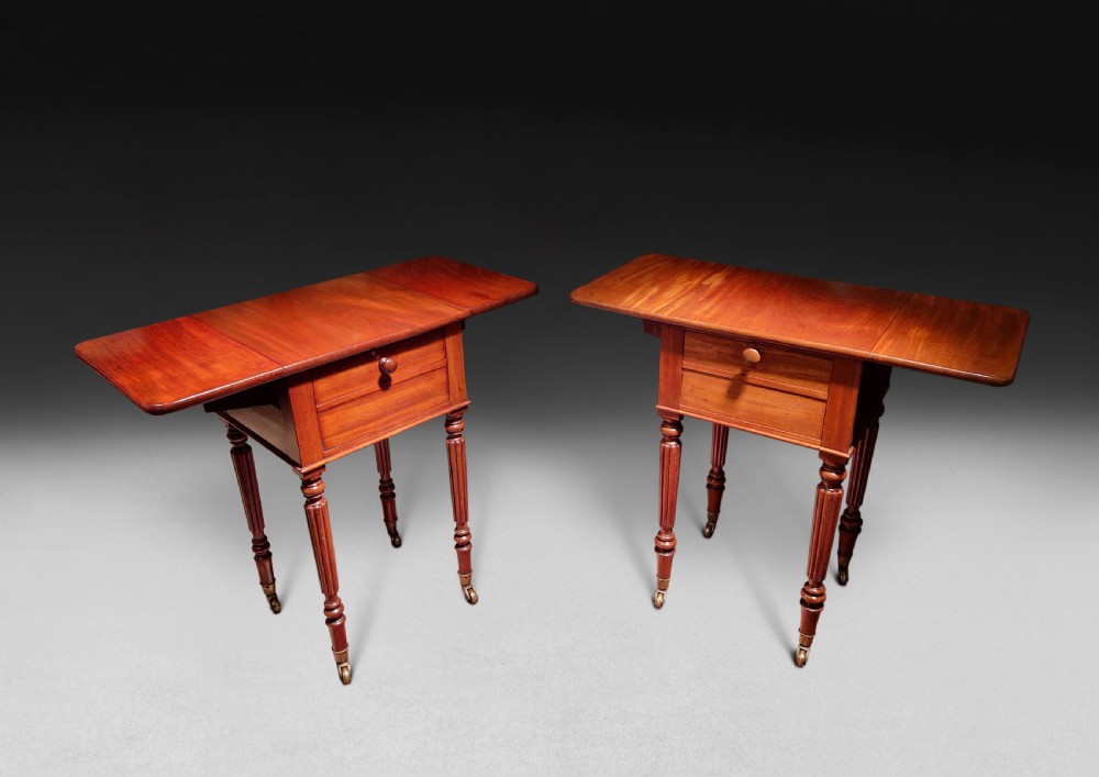 Pair of Gillows Mahogany Pembroke Book Tables
