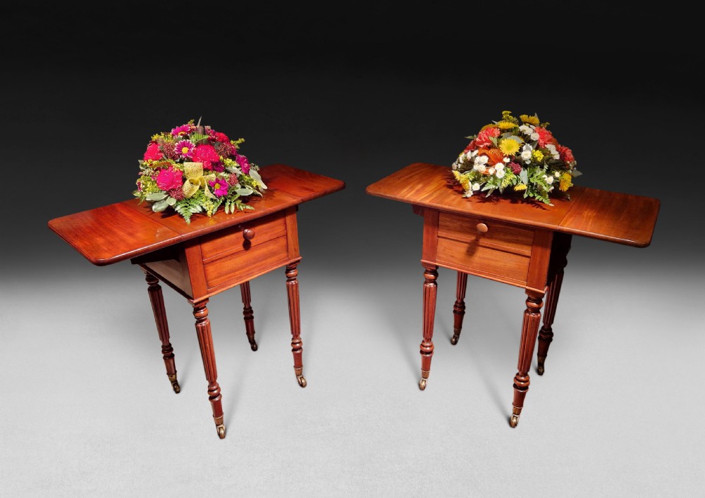 Pair of Gillows Mahogany Pembroke Book Tables View II
