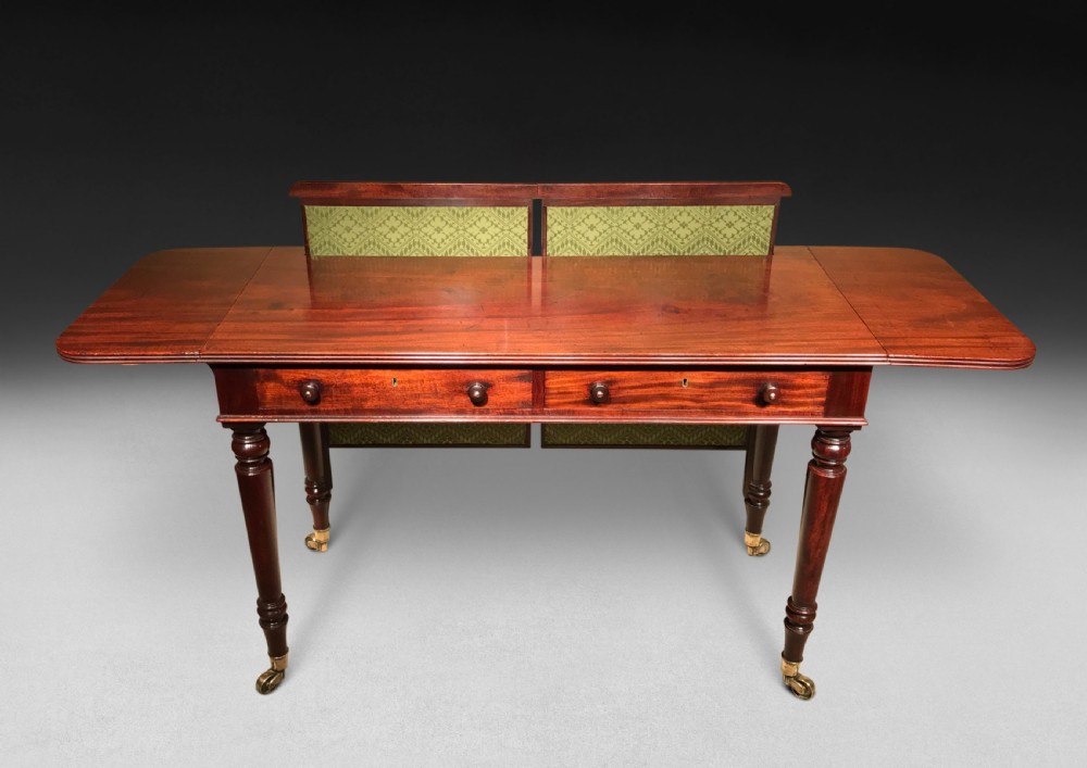Regency Period Mahogany Lady’s Screen Writing/Sofa Table