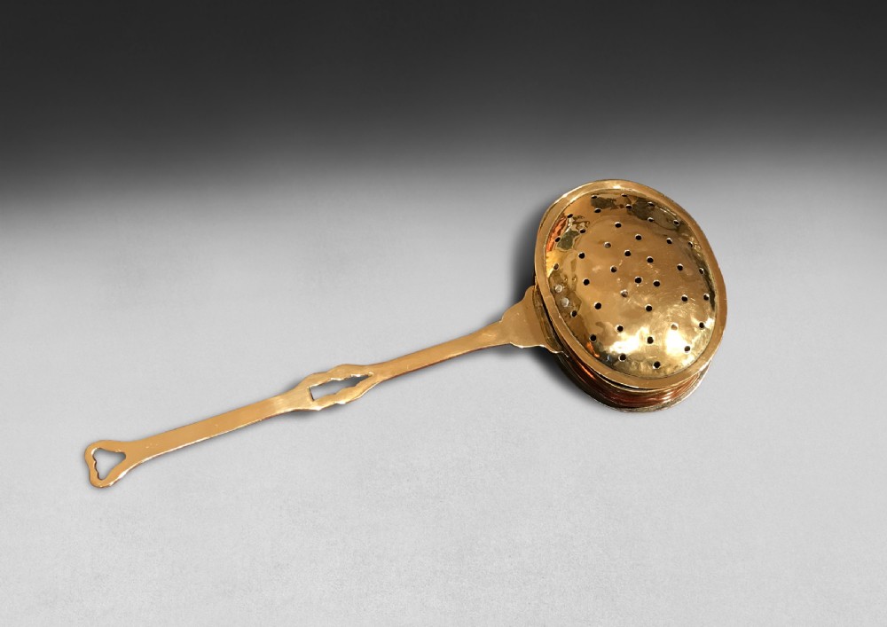 George III Period Brass Chestnut Roaster