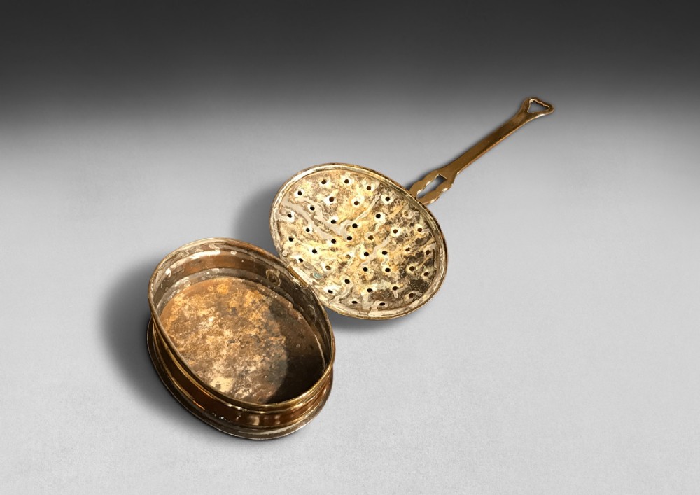 George III Period Brass Chestnut Roaster View III