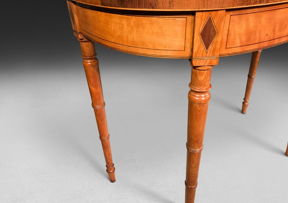 George III Satinwood Card Table View V