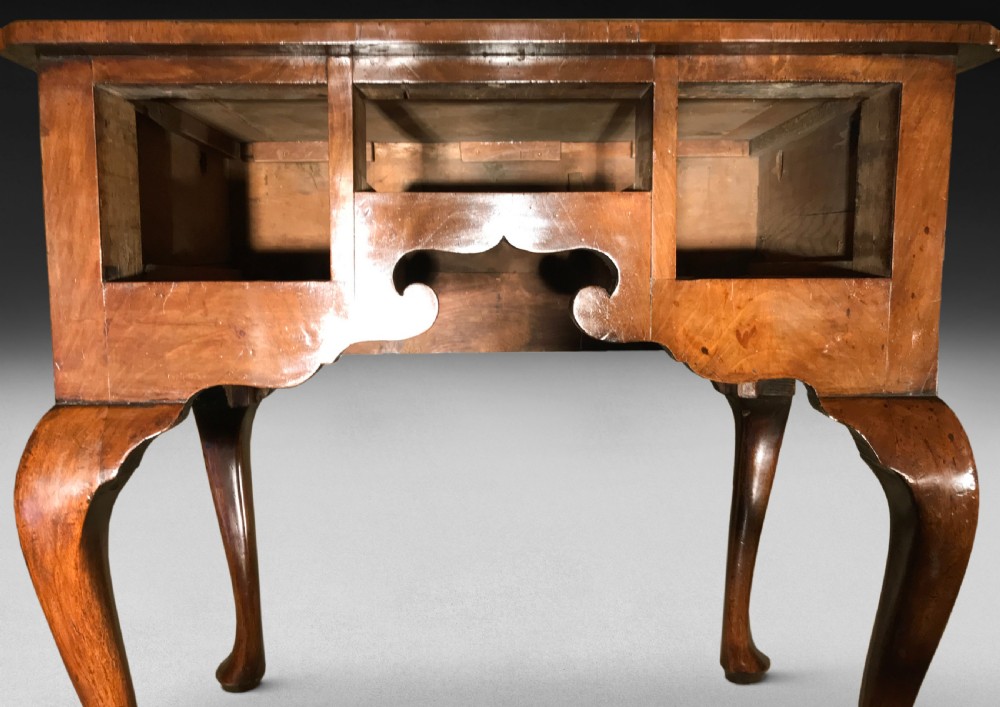 George I Period Feather Banded Walnut Lowboy View VII