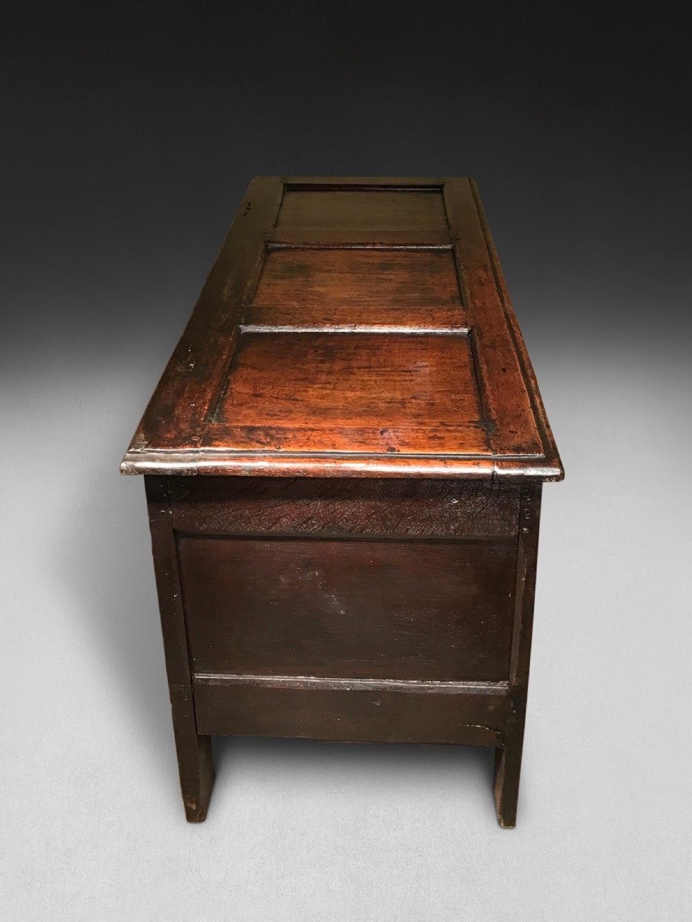 Charles II Carved Oak Coffer View V