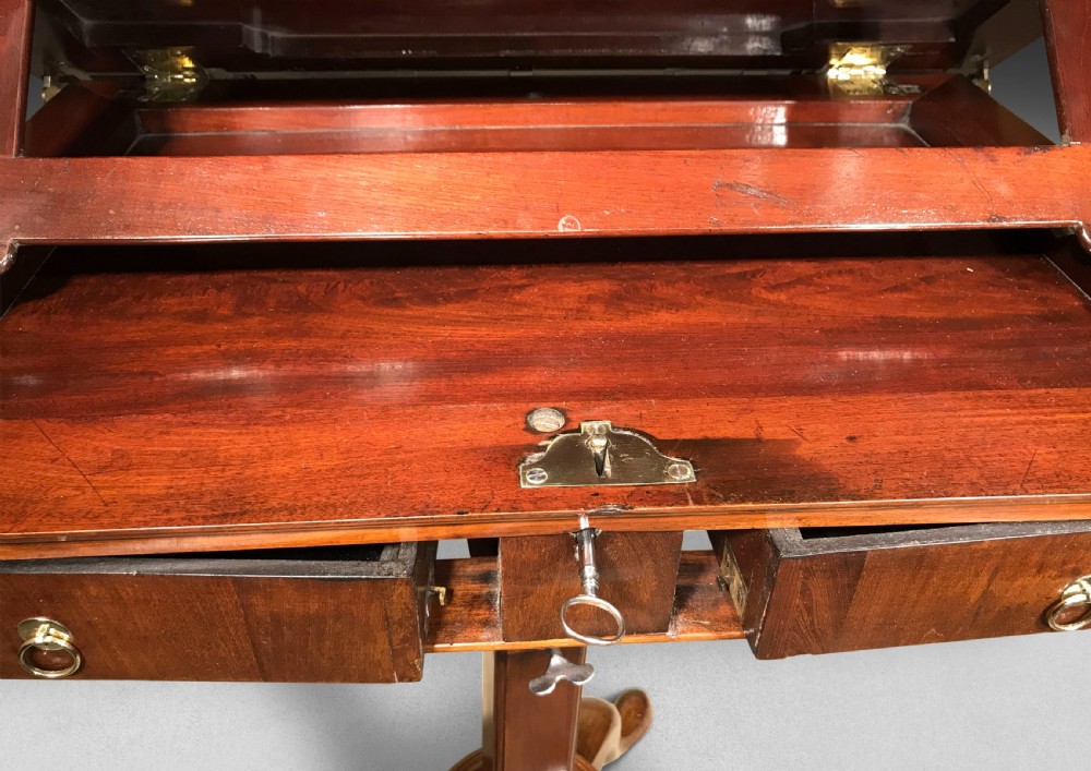 George II Period Mahogany Architect’s Reading Tripod Table View V