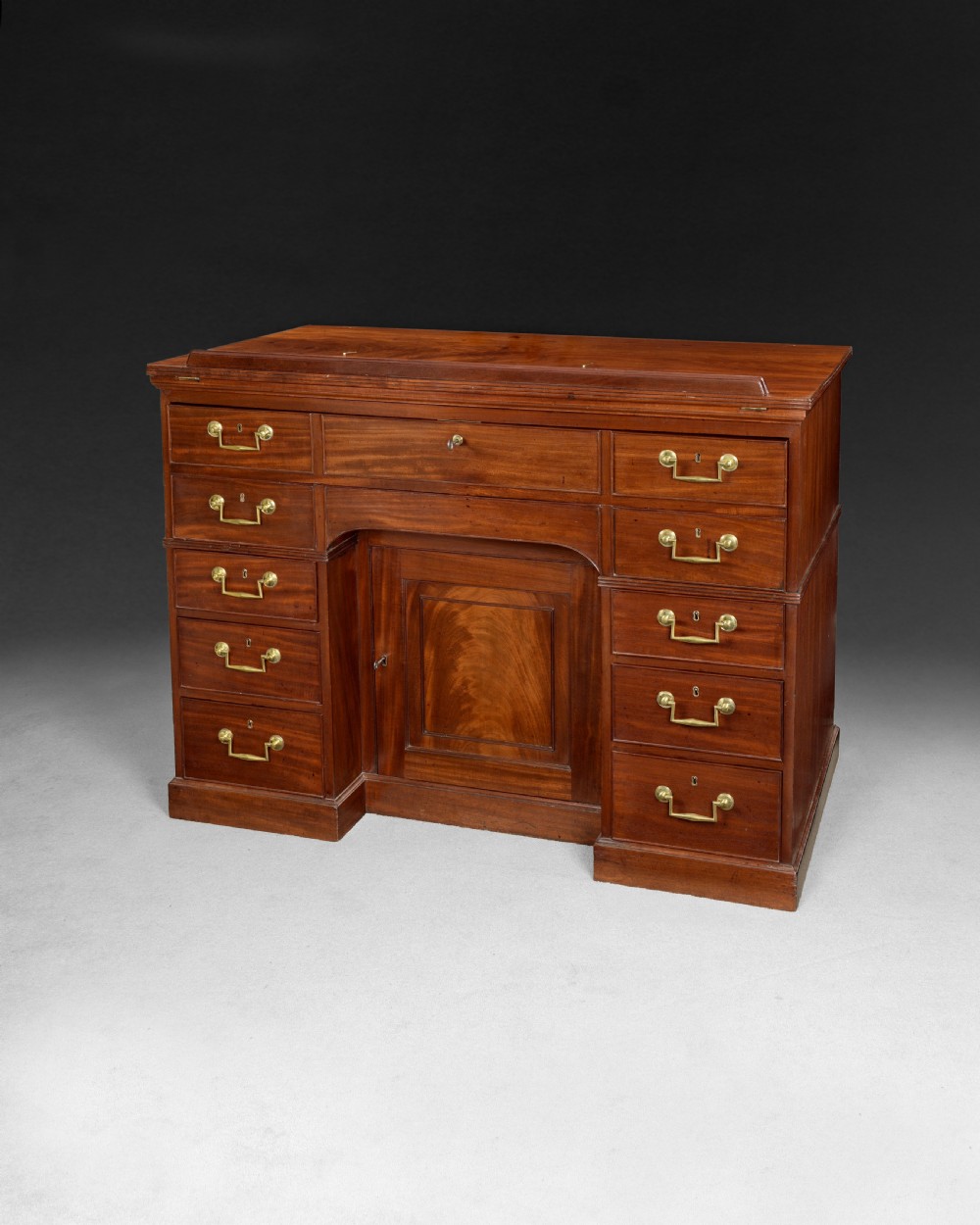 Gillows George III Mahogany Library Secretaire Cabinet