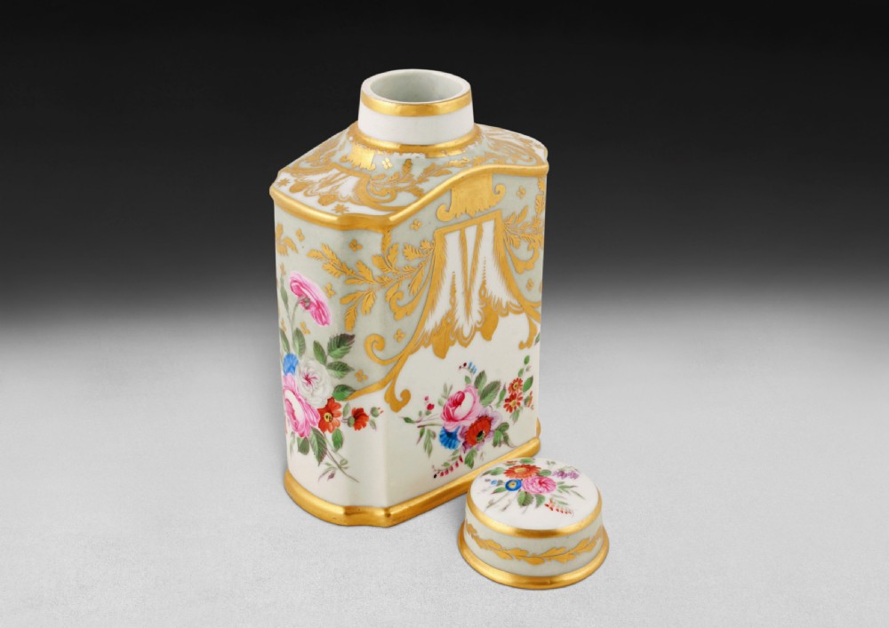 Pair of Rockingham Porcelain Tea Canisters View IV