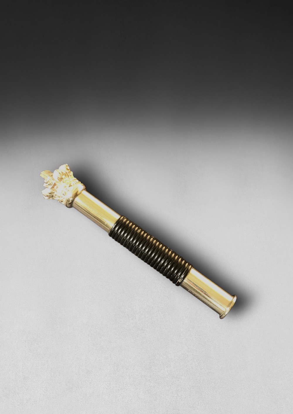Victorian Brass, Gilt and Ebony Tipstaff
