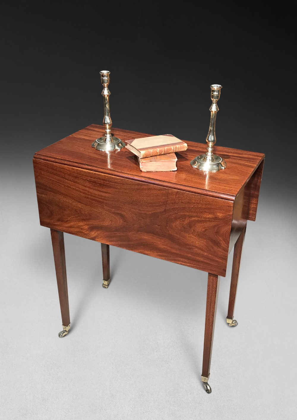 George III Mahogany Book or Deception Table