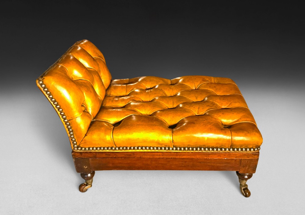 Mid 19th. Century Adjustable Mahogany Gout Stool View III