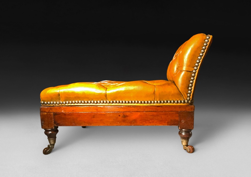 Mid 19th. Century Adjustable Mahogany Gout Stool View IV