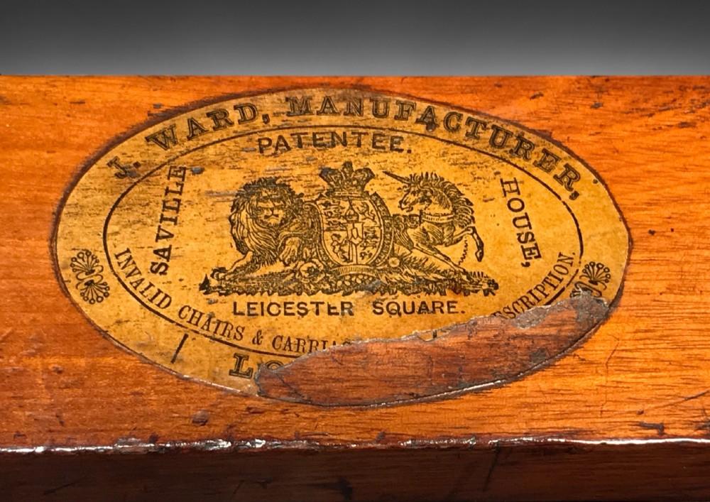 Mid 19th. Century Adjustable Mahogany Gout Stool View VI