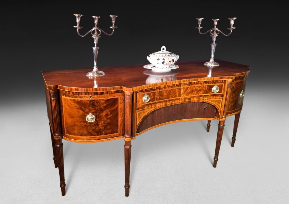 Gillows Regency Mahogany Inlaid Sidetable  View II