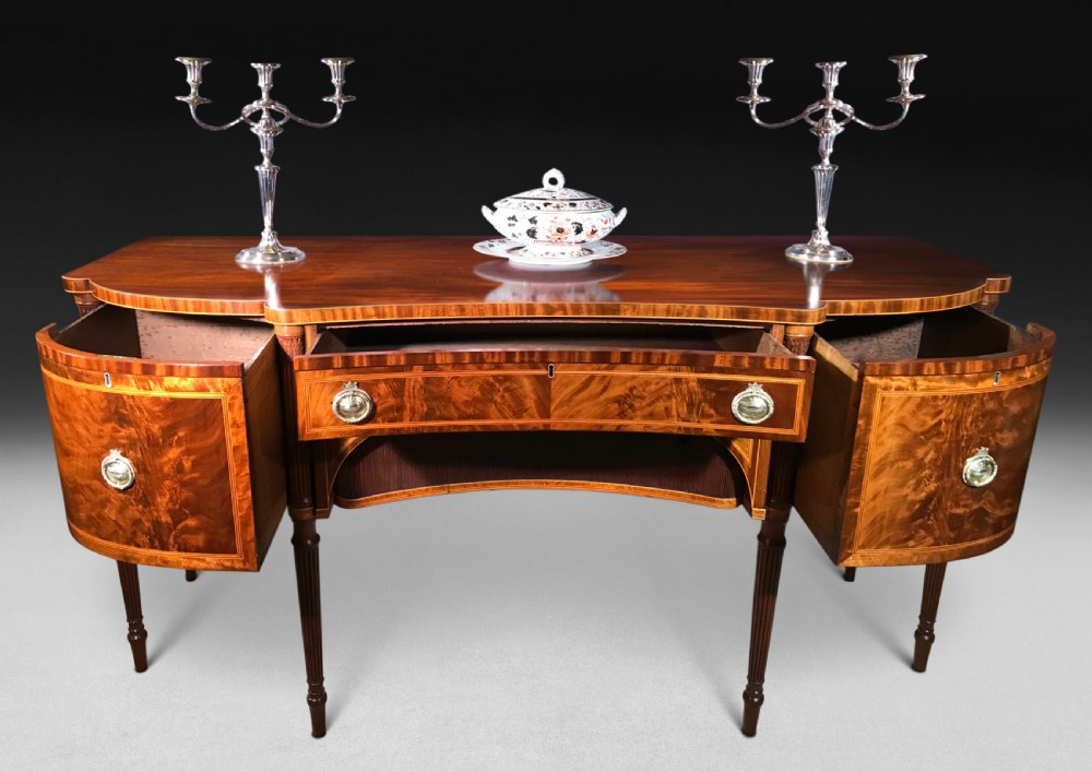 Gillows Regency Mahogany Inlaid Sidetable  View IV