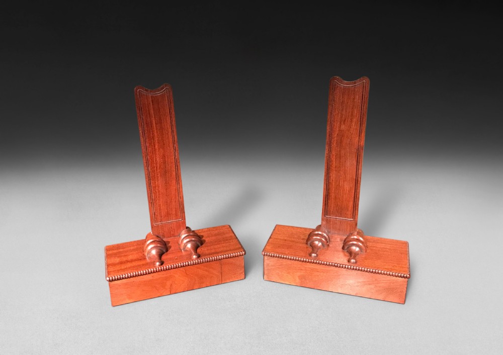 Pair of Mahogany Salver Stands 