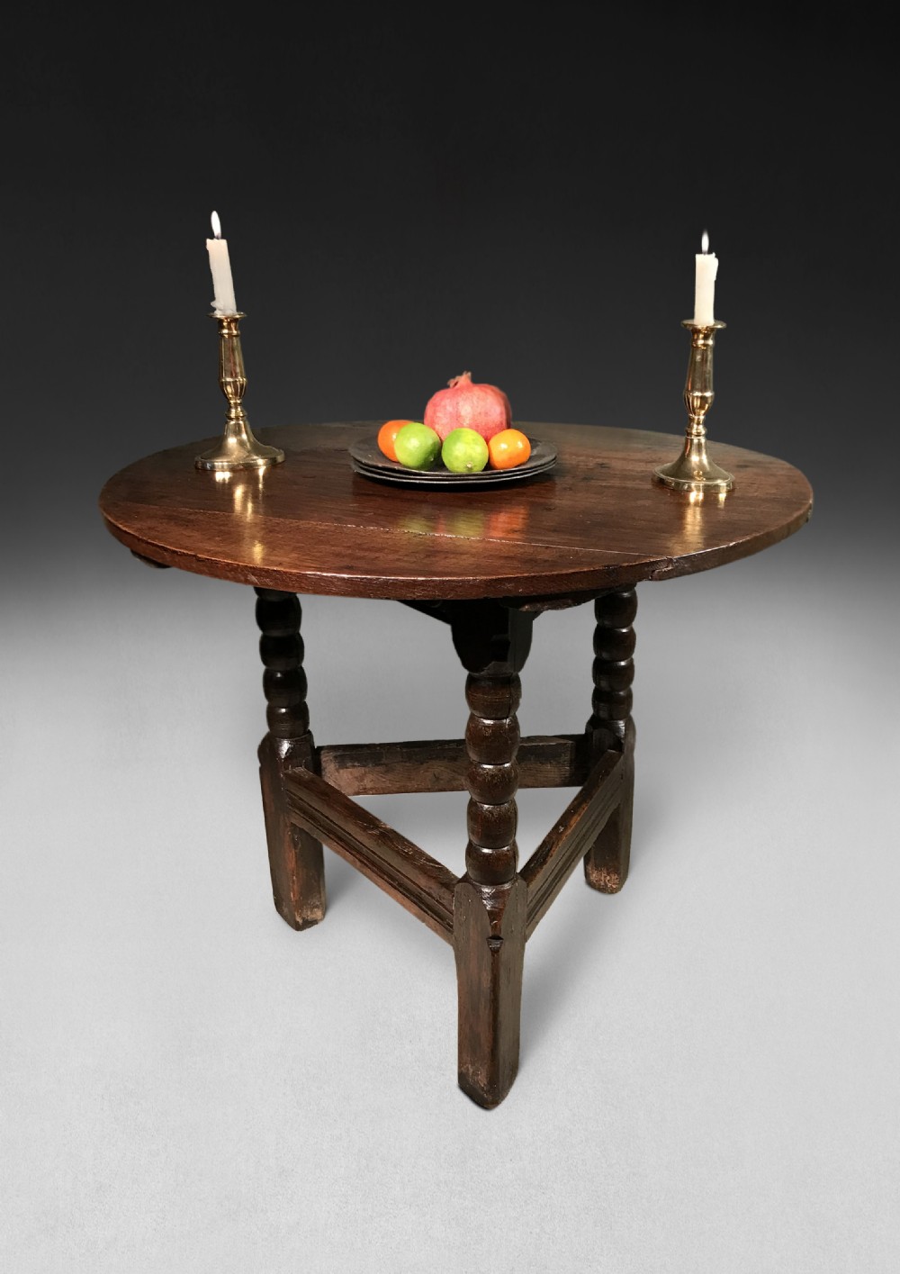 A rare 17th Century Oak Cricket Table