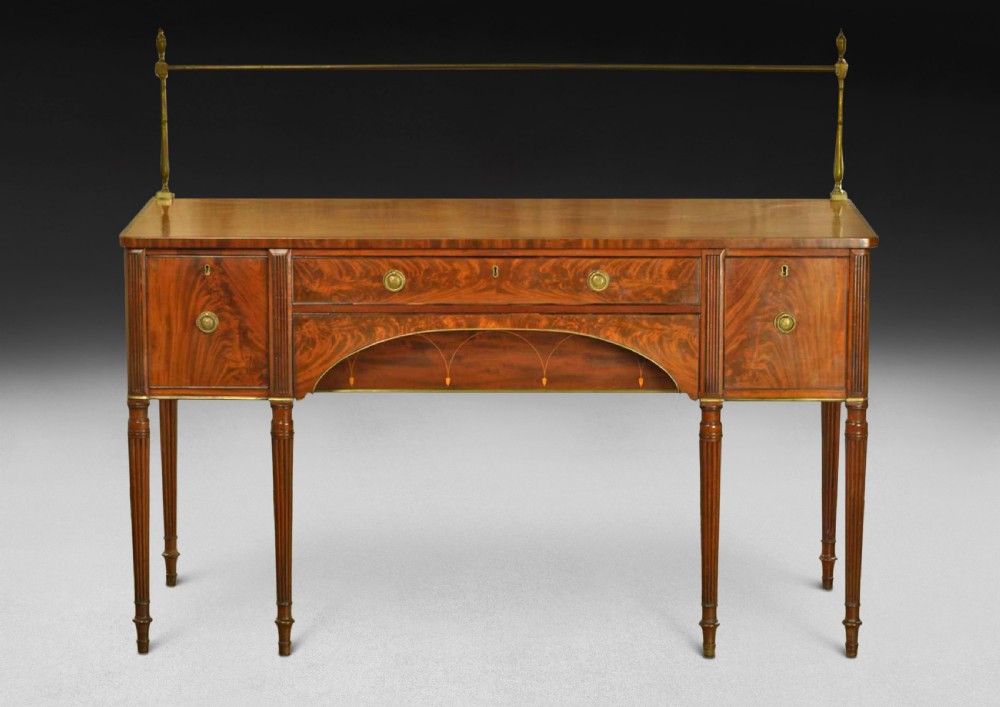 Exceptional Gillows Regency Inlaid Mahogany Sideboard 