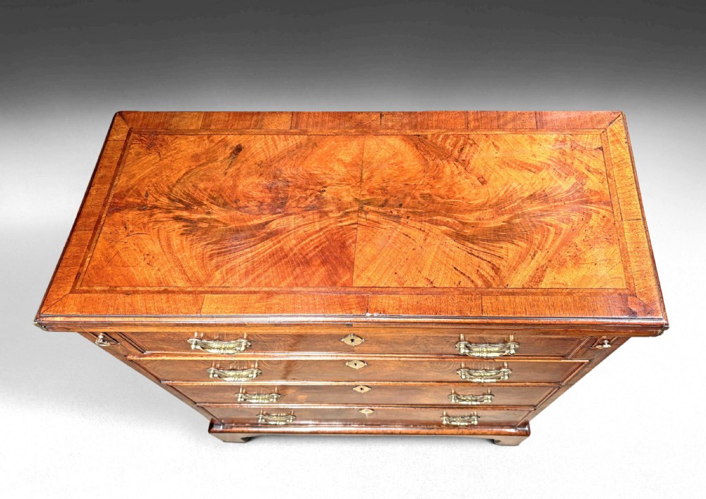 George I Period Walnut Bachelors Chest of Drawers View III