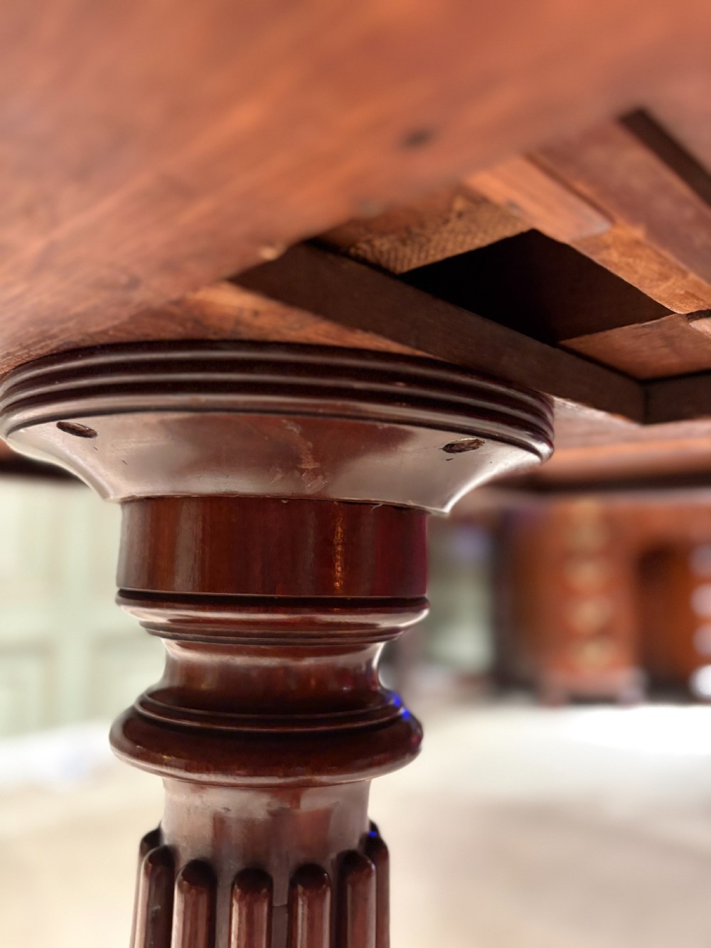 Regency Mahogany Drum Table by Gillows View II