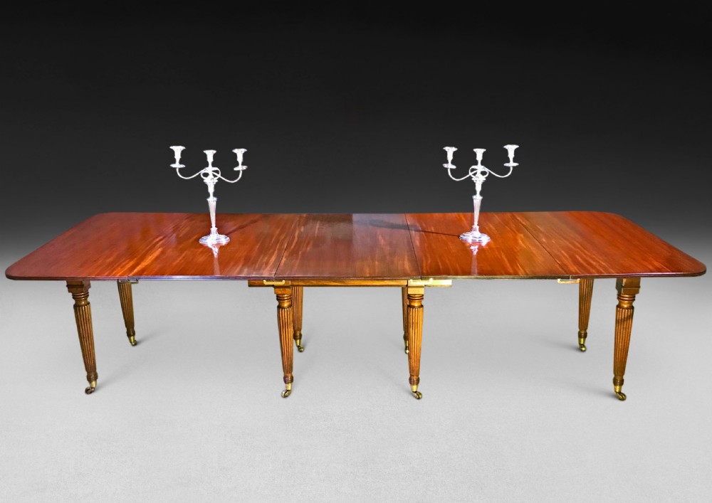 Gillows Patent Mahogany Extending Dining Table 
