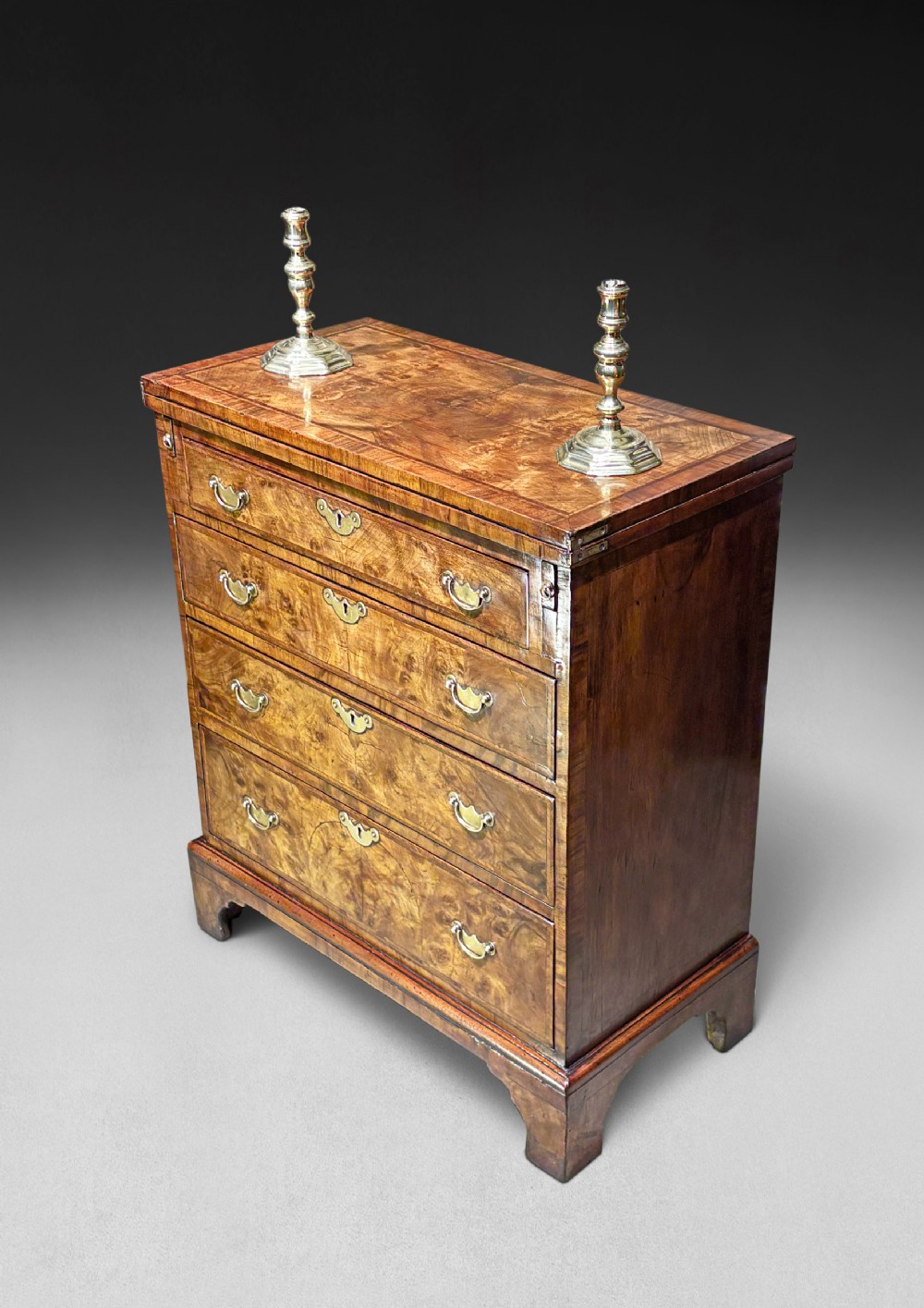 George I Period Small Walnut Bachelors Chest