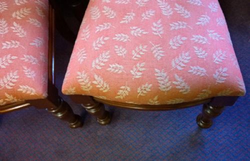 fig 1. Set of eight Victorian Mahogany Balloon Back Dining chairs