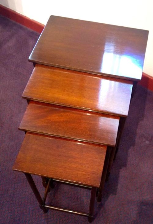Nest of Mahogany Tables.