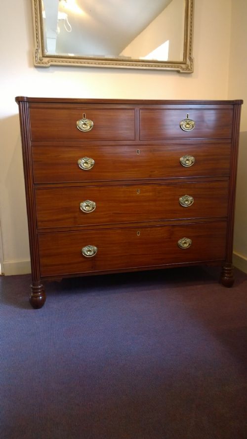 Fine Elegant Regency Mahogany Chest of Drawers