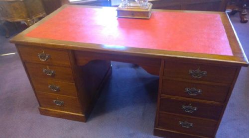 Great Value for Money, Edwardian Kneehole Mahogany Desk