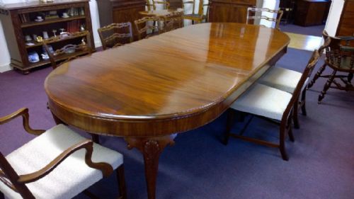 fig 1. Impressive Mahogany Extending Dining table, seats 12.