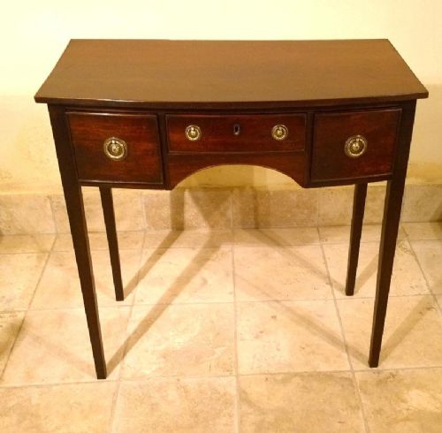 A Neat Slim Little Side Table in Mahogany