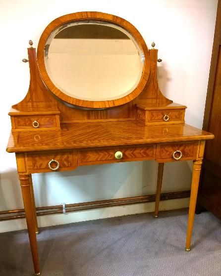 Really Pretty and Impressive Inlaid Dressing Table