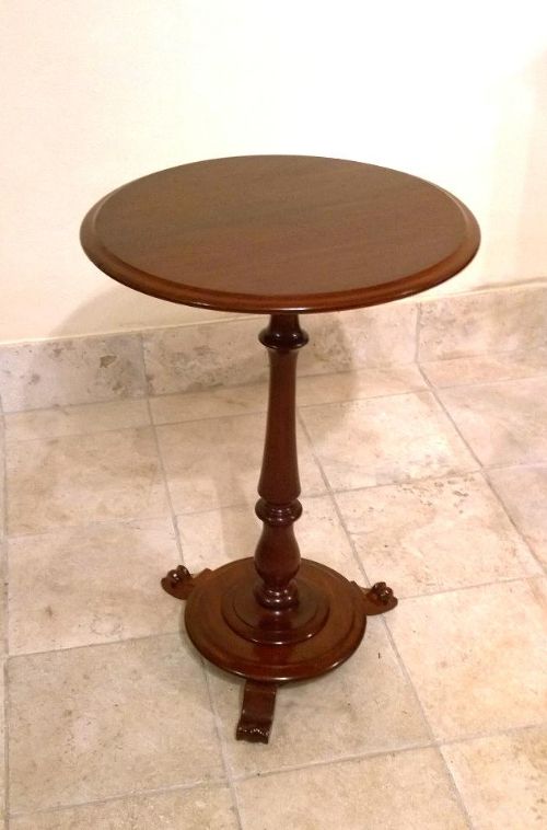 19th Century Mahogany Pedestal Wine Table,