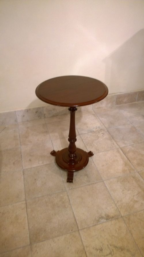 fig 1. 19th Century Mahogany pedestal wine table,