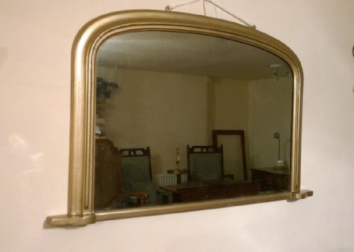 Arch Top Victorian Gilt Mirror
