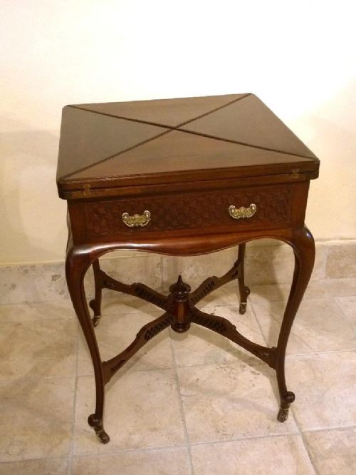Fine Mahogany Games Table Circa 1900