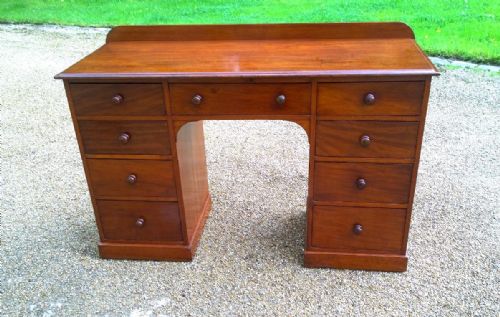 19th Century Mahogany Pedestal Desk