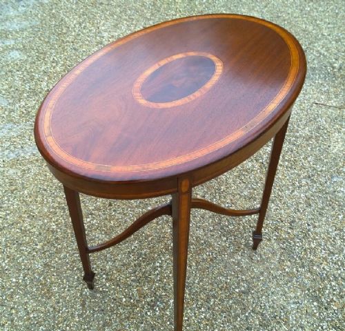 Inlaid Mahogany Occasional / Side Table.