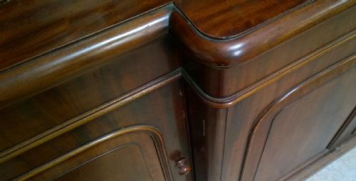 IMPRESSIVE 19TH CENTURY MAHOGANY 4 DOOR LIBRARY BOOKCASE - ADDITIONAL PHOTO 5