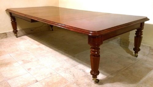 19th Century Mahogany 12 .14 Seat Dining Table