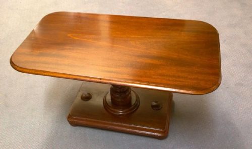 Mahogany Pedestal Side Table. Really Unusual.